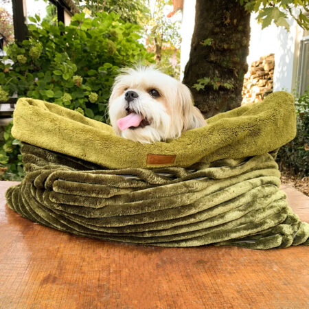 Munich Velvet Cozy Cave Dog Bed